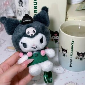 Starbucks x KUROMI Plushie Keychain LIMITED EDITION Hong Kong Exclusive
